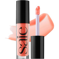 Saie Glossybounce - Hydrating Lip Gloss And Tinted Lip Oil Hybrid With Hyaluronic Acid & Jojoba Oil For Non-Sticky, Ultra-Shiny, Plump & Soft Lips - Everyday Makeup Essential - Splash (.17 Oz)