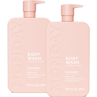 Monday Haircare Cleanse Body Wash With Grapefruit Extract, Hyaluronic Acid, Shea Butter, Coconut Oil For Normal To Oily/Combination Skin 900 Ml (Dual Pack)
