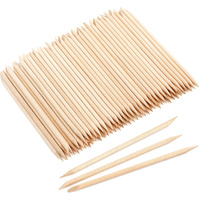 Ewvvss 600 Pcs 4.5 Inch Orange Sticks For Nails Double Sided Multi-Use Wooden Cuticle Pusher Sticks Manicure Pedicure Tool Cuticle Sticks Or Eyebrow Waxing Sticks For Facial Hair Removal