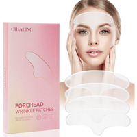 Forehead Wrinkle Patches | Reusable Overnight Smoothing Patches With Lavender Oil | Anti-Wrinkle Silicone Face Tape To Reduce Fine Lines, Prevent Creases | Non-Invasive Facial Pads | Pack Of 4