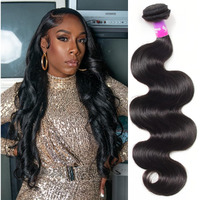 12A Human Hair Bundles 100G Body Wave Bundles Human Hair Extensions 26 Inch Brazilian Virgin Body Wave 1 Piece Deal Unprocessed Brazilian Quick Weave Extensions Natural Black