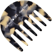 Giorgio G63 Wide Tooth Comb - Detangling, Pocket And Travel Comb For Thick Hair, Hair Detangler For Wet And Dry Everyday Care. Handmade, Saw-Cut, And Polished