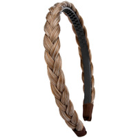 Oplira Braided Headband With Teeth Braids Hairband With Tooth Synthetic Hair Band Plaited Hairband For Women (Caramel Brown-0.6 Inches)