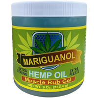 Generic Mariguanol Hemp Oil Muscle Rub Gel, 9 Fl Oz (Pack Of 1), Green