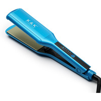 K&K Extra Wide 2.25"" Hair Straightener, Flat Iron Infused With Argan Oil & Keratin, Professional Straighteners For Less Frizz, Shinier & Smoother Hair, Shine Therapy Styling Tools