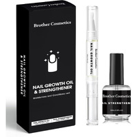 Brother Cosmetics Nailgrowthoil Care Kit - Brother Cosmetics Nail Growth Oil,Cuticle Oil And Cuticle Remover, Promotes Nail Growth And Strength