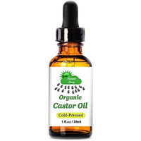 Nature Drop Organic Castor Oil,1 Oz - 100% Usda Certified Pure Cold Pressed Hexane Free - Best Oil Growth For Eyelashes, Hair, Eyebrows, Face And Skin, Triple Filtered, Great For Acne