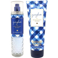Bath + Body Works Fine Fragrance Mist And Ultimate Hydration Body Cream Bundle - Classic Favorite Scents - 8 Oz Each (Full Size, Gingham)