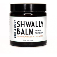 Shwally Tallow & Calendula Face & Body Balm - Paleo & Primal Tallow Moisturizer - 100% Grass Fed Tallow With Calendula Flowers - Rich In Vitamin A - 8 Oz (Organic Geranium Rose + Lavender, 8)