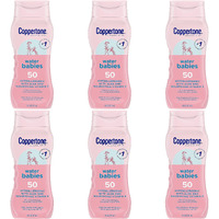 Coppertone Spf#50 Waterbabies Aloe & Vitamin-E Lotion 8 Ounce (237Ml) (Pack Of 6)