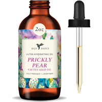 Baja Basics Prickly Pear Seed Oil - Pure & Organic, Extra Virgin, Cold Pressed Facial Oil For Glowing Skin - Natural Moisturizer For Face, Hair & Body - Gua Sha - Scar Treatment - 2 Oz