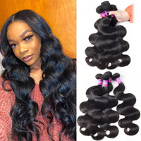 12A Human Hair Bundles 400G Body Wave Bundles Human Hair Extensions 28 28 28 28 Inch Brazilian Virgin Body Wave 4 Pieces Deals Unprocessed Brazilian Quick Weave Extensions Natural Black
