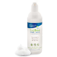 Eyeeco Advanced Tea Tree Eyelid And Facial Cleanser - 180Ml - Non-Irritating Eyelash & Eyelid Cleanser Soothes Irritation With Tea Tree, Vitamin E And Shea Butter