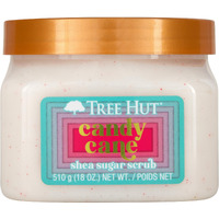Tree Hut Candy Cane Shea Sugar | Exfoliating Body Scrub Removes Dead, Dry Skin For A Soft & Hydrated Feel | Limited Edition Holiday | Nourishing Essential Body Care | 18 Fl Oz.