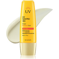Isa Knox Uv Sun Pro Sheer Mineral Sunscreen (1.7 Fl Oz) - Korean Skincare,Spf 50 Broad-Spectrum, Matte Finish, Water-Resistant, Anti-Aging With Smart Retino Formula, Niacinamide & Jakyang Extract.