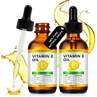 Whlh & Well-Being Pure Vitamin E Oil For Skin Face Hair Scars, Blend 75,000 Iu, Moisturizing Dry Skin Winkles Hair And Scalp Pack Of 2