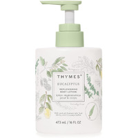 Thymes Large Replenishing Body Lotion - Moisturizing Body Lotion For Dry Skin - Scented With Notes Of Eucalyptus Oil, Lemon, Petitgrain, Bergamot, Lemongrass, & Lush Fir (Eucalyptus, 16 Fl Oz)