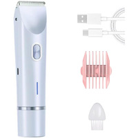 Momoliya 2025 Electric Bikini Trimmer For Women, Dual-Head Shaver Women, Comfort 2-In-1 Electric Lady Shaver, Usb Charge Waterproof Painless Razors For Bikini Underarm Leg Arm Body Face (Blue)
