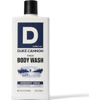 Duke Cannon Supply Co. Thick High Viscosity Body Wash - 3X Thicker, Plant-Based, Mineral-Enriched Body Wash For Men - Sandalwood And Lavender - Mens Body Scrub - Midnight Swim (18 Oz)