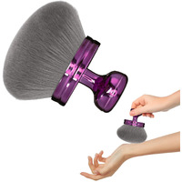 Body Makeup Brush Extra Large Oval Self Tanning Brush Multipurpose 74Mm Wide-Headed Self Tanner Kabuki Sunscreen Brush For Legs Body Sunless Tan Streak Free Applicator(Purple)