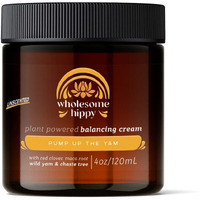Wholesome Hippy Wild Yam Cream For Hormone Balance Support Body Cream With Maca, Chaste Tree, Milk Thistle & Shea - Moisturizing Botanical Balm For Women & Men - 4Oz - Unscented