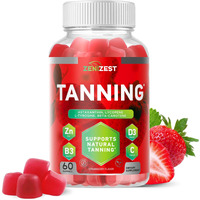 Tanning Gummies For Women - Self Tan Supplement That Work Fast Without Sun - Skin Health Glow Up Sunless Tan Daily Oral Chews - Sugar Free Vegan With Beta Carotene Astaxanthin Lycopene & Vitamins