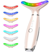 7-In-1 Neck Face Massager Face Sculpting Tool 3 Modes With Heat And Vibration Facial Massager Tool, Nude