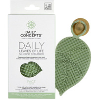 Daily Leaves Of Life Facial Silicone Scrubber - Cleanse In And Around The Curves. The Silicone Tips Grab Onto Dirt And Oil To Remove Makeup, Sunscreen