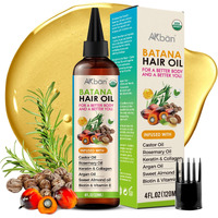 Akban 100% Pure Batana Oil For Hair Growth With Castor, Rosemary, Pumpkin, Infused With Biotin, Keratin & Vitamin E, Premium Hair Blend Oils For Hair Growth & Strengthening Hair Treatment, 4 Fl Oz