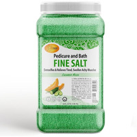 Spa Redi - Detox Foot Soak Pedicure And Bath Fine Salt, Cucumber And Melon, 128 Oz - Made With Dead Sea Salts, Argan Oil, Coconut Oil, And Essential Oil - Hydrates, Softens And Moisturizes