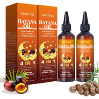 Maiting Batana Oil For Hair Growth, 4-In-1 Batana Oil,Pumpkin Seed,Rosemary, And Castor,Nourishes Hair For Men Women 2Pcs