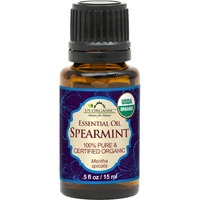 Us Organic 100% Pure Spearmint Essential Oil - Usda Certified Organic, Steam Distilled - W/Euro Droppers (More Size Variations Available) (15 Ml / .5 Fl Oz)