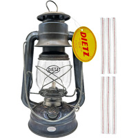 Light Of Mine - Dietz #76 Original Unfinished Oil Lantern With 1/2"" Replacement Wick Strips (Unfinished)