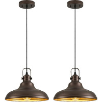 Haolaike Oil Rubbed Bronze Pendant Light Modern Pendant Lights For Kitchen Island Hanging Lighting Fixture Over Sink For Dinning Room Bedroom Hallway,2 Packs