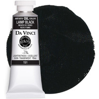 Da Vinci Paints Professional Artist Oil Paint, Lamp Black, 37Ml
