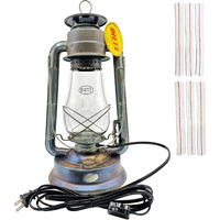 Light Of Mine - Dietz #80 Blizzard Oil Lantern With 7/8"" Replacement Wick Strips (Unfinished With Electric Conversion Kit)