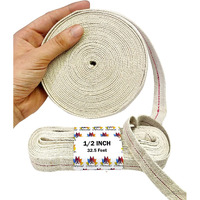 Craftsman Flat 100% Cotton Wicks (1/2 Inch 32.5 Feet) For Kerosene Paraffin Based Oil Lamps Lanterns Burner -1 Roll