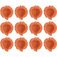 Satvik Set 12 Pc Clay Diya For Diwali Traditional Handmade Terracotta Earthen Vilakku Oil Lamp Diyas Natural Mitti Diya Forfestive Decor And Diwali Celebrations