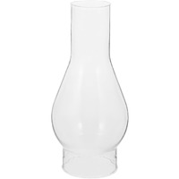 Oil Lamp Chimney, Clear Glass Retro Windproof Shade, Hurricane Lampshade Glass Replacement For Kerosene, Chimney And Antique Oil Lamps, Emergency Lighting, 6.5"" X 3"" Base
