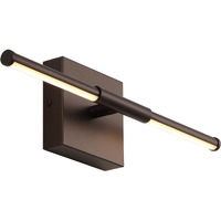 Jonathan Y Jyl7039D Makena 16.25"" Modern Minimalist Dimmable Integrated Led Metal Wall Sconce, Bedroom, Bathroom, Living Room, Dining Kitchen, Oil Rubbed Bronze