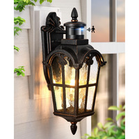 Vianis Outdoor Motion Sensor Light, Oil Rubbed Bronze Porch Lights Outside Lantern, 16.4"" H Dusk To Dawn Outdoor Lighting, 100% Aluminum Exterior Lighting Fixtures For House, Garden, Patio