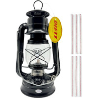 Light Of Mine - Dietz #76 Original Black Oil Lantern With 1/2"" Replacement Wick Strips (Black)