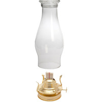 Creative Hobbies Mason Jar Oil Lamp Burner & Chimney Set - Rustic Design, Universal Fit - Perfect For Farmhouse & Vintage D  Cor