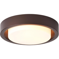 Miaomeio 16 Inch Flush Mount Ceiling Light,3-Lights Oil Rubbed Bronze Finish With Frosted Glass Shade,Round Ceiling Light Fixture For Bedroom Livingroom Kitchen