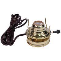Creative Hobbies M999Em Mason Jar Electric Oil Lamp Burner Diy Conversion Kit, Pre-Wired And Ready To Use