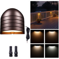 Varmtalys Low Voltage Deck Light - 12V Led Step Light Outdoor, 2700K/3000K/3500K/4000K/5000K Adjustable, Ip65 Waterproof Hardwired Aluminum Lighting Oil-Rubbed Bronze For Yard Fence Handrail Wall