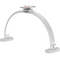 Welinspift 45W Half Moon Nail Desk Light With Phone Holder, 30 Foldable Dimmable Led Arch Lamp - 3000K-6500K Stepless Dimming & No Dark Zones For Beauty