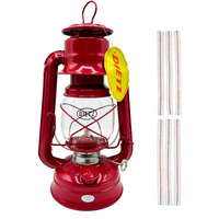Light Of Mine - Dietz #76 Original Red Oil Lantern With 1/2"" Replacement Wick Strips (Red)
