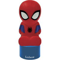 Lexibook Spiderman, Nightlight And Speaker For Children's Room, Color Change, Soft Light, Battery Operated, Blue/Red, Ns01Sp