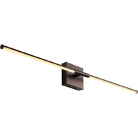 Jonathan Y Jyl7040D Makena 32"" Modern Minimalist Dimmable Integrated Led Metal Wall Sconce, Bedroom, Bathroom, Living Room, Dining Kitchen, Oil Rubbed Bronze